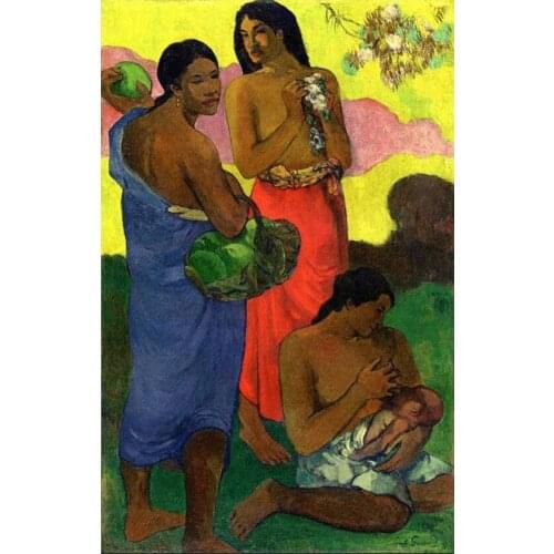 High quality Oil painting Canvas Reproductions Maternite II (1899) by Paul Gauguin hand painted