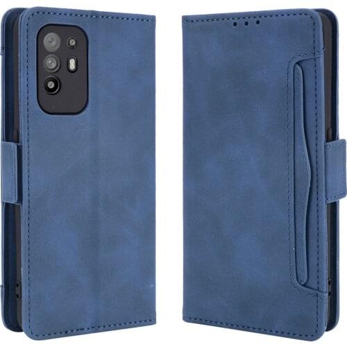For OPPO A94 5G Case Cover Premium Leather Wallet Leather Flip Multi-card slot Cover For OPPO A94 5G Case