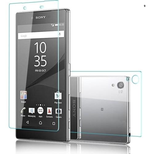 Z1 2Pcs (Front and Back) Premium Tempered Glass For Sony Xperia Z1 C6902 L39h C6903 C6906 C6943 Screen Protective Film glas