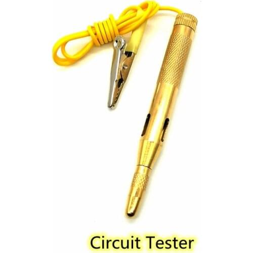 2PCs New DC 6V 12V 24V Probe Light System Test Probe Lamp Auto Car Light Circuit Tester Lamp Voltage Test Pen Detector Copper