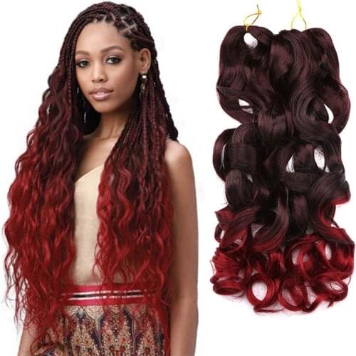 20 Inch Spiral Curls Synthetic Hair Loose Wave Crochet Hair Extension For Braids Pre Stretched Braiding Hair For Black Women