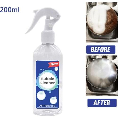 200 ML Multi-Purpose With Aroma Bubble Cleaner Home For Canvas Leather Glass Plastic Surface Matte Effect Prevent Discoloration