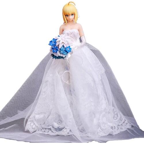 Anime Fate Stay Night Saber Nero Real Clothes PVC Action Figure Model Japanese Collection Statue Doll Gift