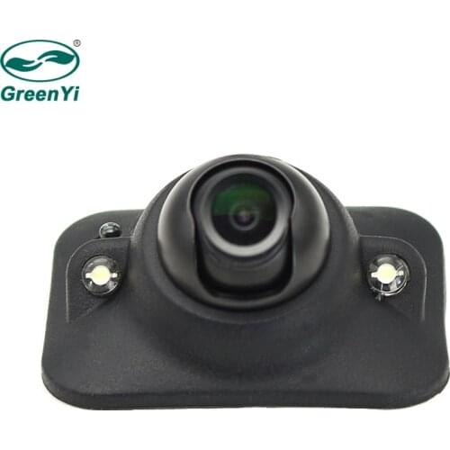 GreenYi Car Blind Spot Side View Camera with Auto-dimming IR LEDs, Front Camera, NO Guide Line, NO Drilling, Non-mirror Image