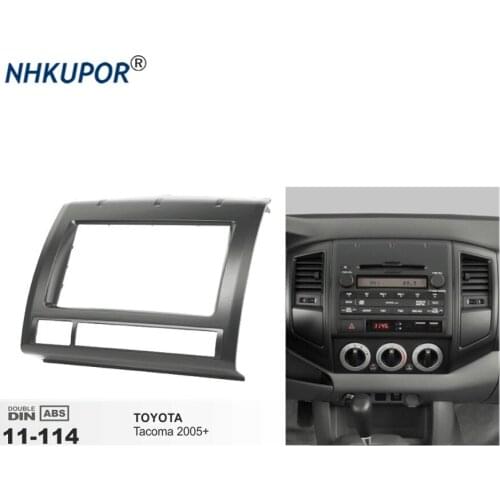 11-114 Car Radio Stereo Fascia For TOYOTA Tacoma 2005+ Stereo Fascia Dash CD/DVD Trim Double 2 Din Installation Frame Kit