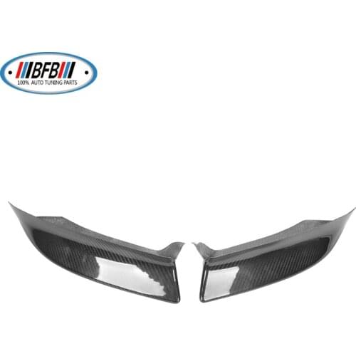 E46 Dry Carbon Front Bumper Splitters Add on style Front Down Flaps Fit For 3 Series E46 M3 Front bumper