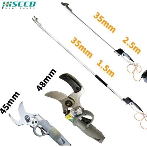 Electric telescopic long reach at 2.5m and 1.2m tree pruner D045-15/25