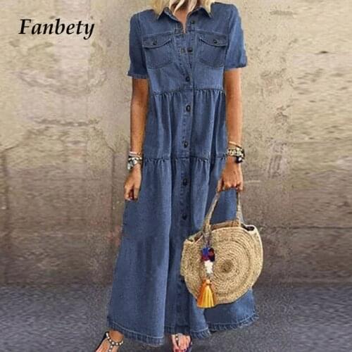 Fanbety Summer Dresses With Buttons