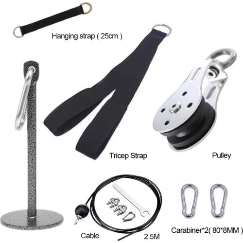 Pulley Gym 2.5M Cable Rope Home Gym Accessories Duty Rope Adjustable Fitness Accessory Heavy Steel Gym Home Wire Length