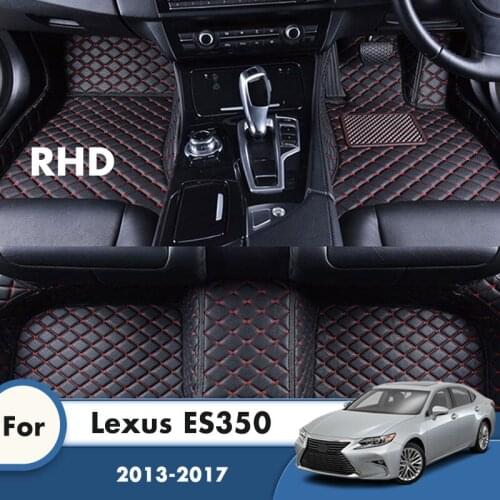 RHD Leather Carpets Car Floor Mats For Lexus ES350 2017 2016 2015 2014 2013 Foot Mats Custom Styling Auto Interior Accessories