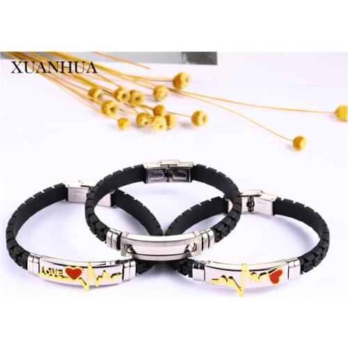 XUANHUA Leather Bracelets Bangles Female Stainless Steel Bracelet For Women Fashion Jewelry Accessories Free Shipping