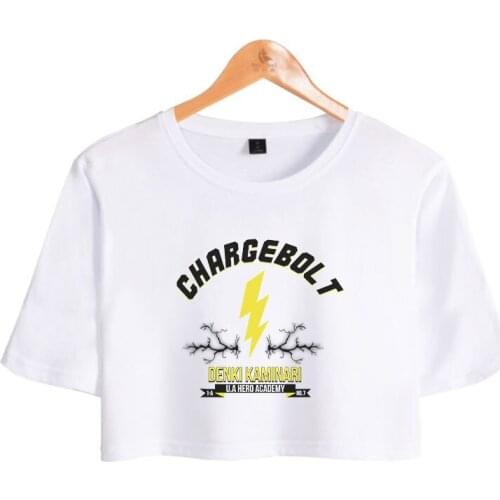 Denki Kaminari Summer Hot Printed Comfortable Short Sleeve Loose All-match Casual Style Street Harajuku Trendy Sexy T-shirts top