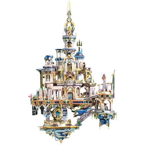 Art Model MU 3D Metal Puzzle Atlantis building Model kits DIY 3D Laser Cut Assemble Jigsaw Toys GIFT For children