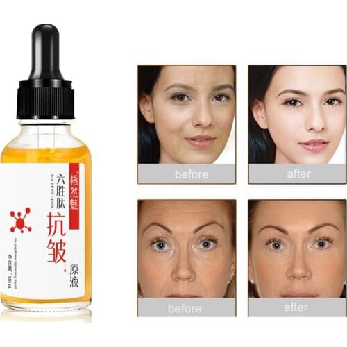 Hexapeptide anti-wrinkle original liquid lifting tightening moisturizing anti-aging facial serum skin care solution 15ml 30m