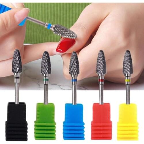 Manicure Polisher Multifunctional High Strength Tungsten Steel Nail Tool UV Nails Art Tool Shank Carving Polishing for Novice