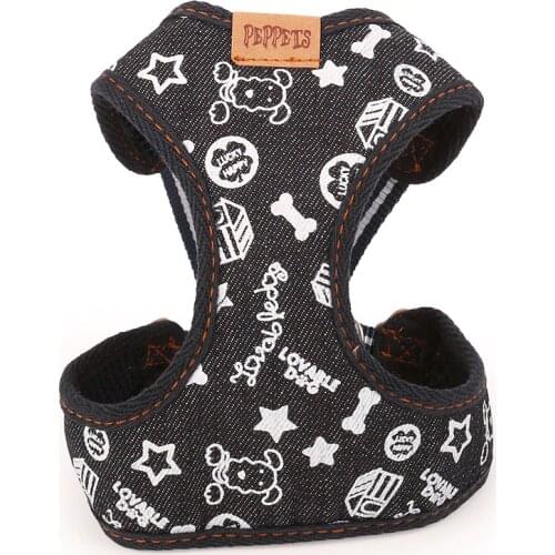 Brand High Quality Pet Dog Cat Adjustable Harness Leash For Dog Cat Puppy Jeans Pet Supplies Cachorro Mascotas 014008