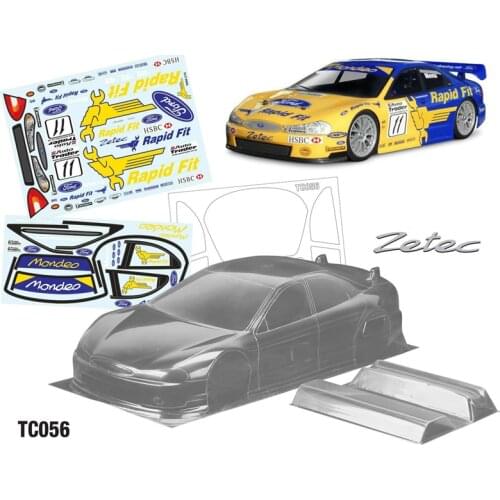 Transparent PC Body Shell / Logo Stickers For 1/10 Remote Control Toy RC Drift Car On Road Racing Cars