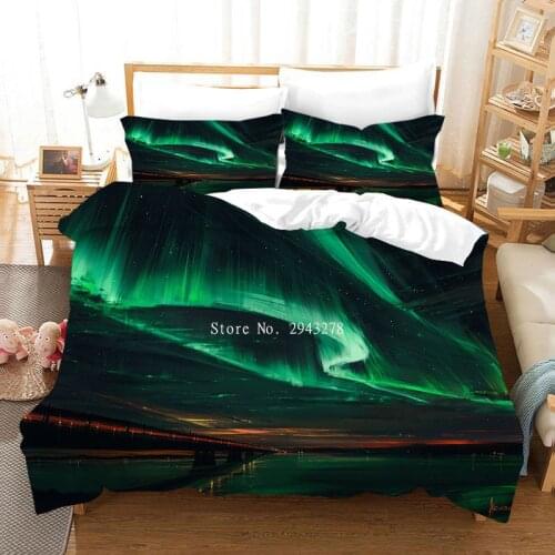 Beautiful Dream Aurora High-end Atmospheric Bedding Home Textile Quilt Cover and Pillowcase Bedding Luxury Full Size Bedding