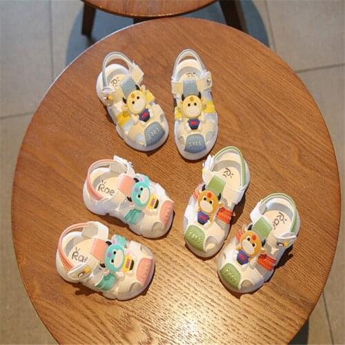 Summer baby sandals for girls boys soft bottom cloth children shoes fashion little kids beach sandals toddler shoes