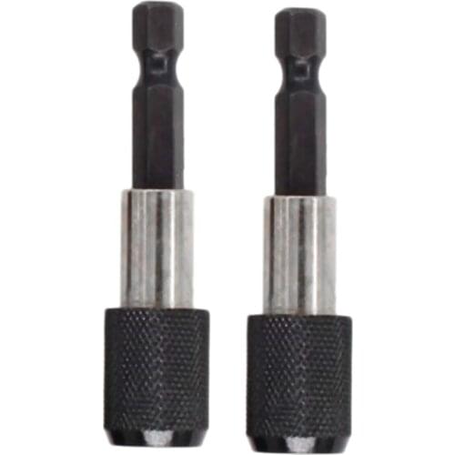 1/4 Inch Impact Drive Shank Chuck Quick Connect Adapter for Hex Bit Drill Heads Change Out Decrease Times with Fast Bit