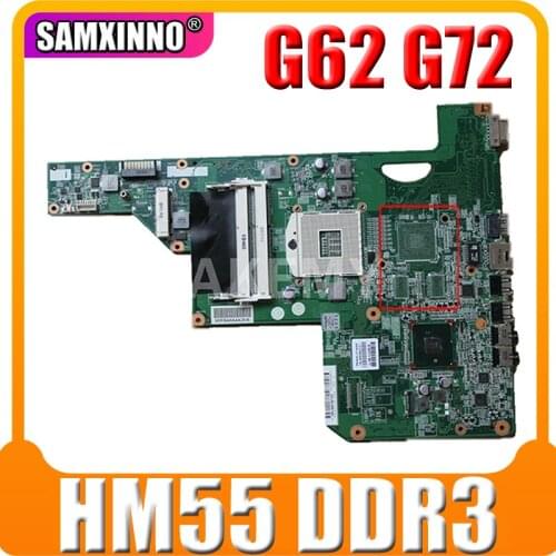 High quality For HP G62 G72 CQ62 Laptop motherboard 605903-001 605903-501 605903-601 HM55 UMA DDR3 100% full Tested
