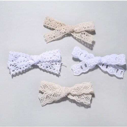 4pcs Special Kids Gilrs Lace Hairpins High Quality Baby Girls Lace Bows Hairclips Children Girls Hair Barrettes Hair Accessories