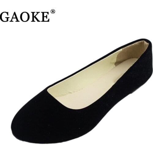 2020 Fashion Soft shoes Slip-on for female women flat shoes round toe daily casual shoes