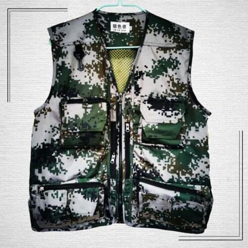 High Quality Mens Photographer Casual Vest Multi-Pockets Outdoor Climb Camping Hiking Shooting Hunting Waistcoat Size M-XXXL