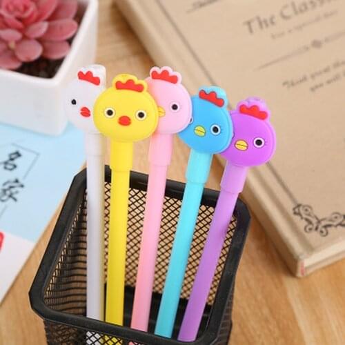1pcs Chick Gel Pen 0.5mm Cute Pen Novelty Kawaii Gel Pens Student Stationery Kawaii Signature Pens Kawaii School Supplies
