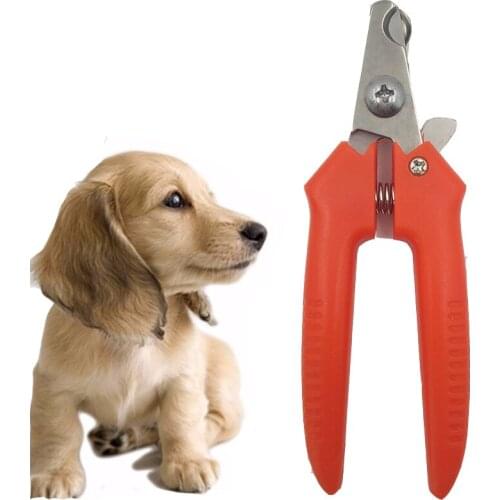 1Pc Stainless Steel Head Cats Dogs Nails Clippers Trimmer Pet Nail Claw Grooming Scissors Cutter Tools with Lock