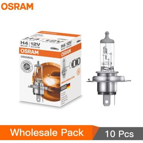 10pcs OSRAM H4 9003 12V 60/55W P43t 3200K 64193 Original Line Bulb Halogen Headlight Auto Lamp Hi/lo Beam OEM Germany Wholesale