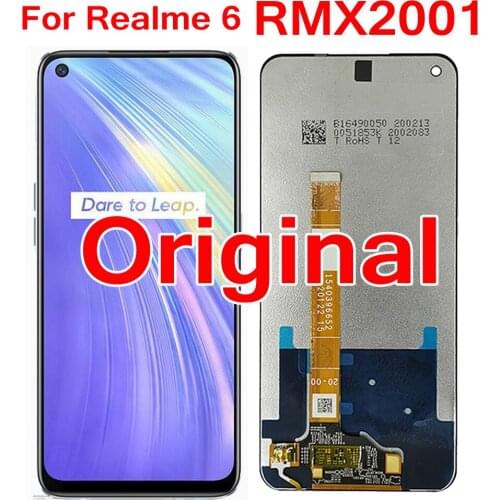 100% Working Original For Oppo Realme 6 RMX2001 A72 A92 LCD Display Screen Touch Panel Digitizer Assembly Sensor Phone Pantalla