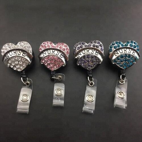 20pcs /lot Nurse Medical Retractable ID badge holder reel