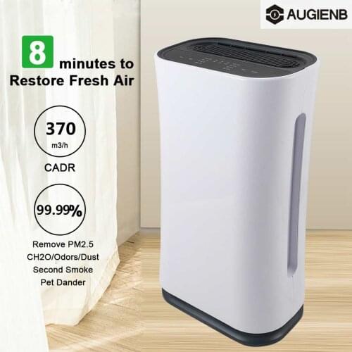 4-speed Air Purifier True HEPA Filter Air Cleaner Remove Formaldehyde PM2.5 Smoke Dust Automatic Monitors Remote Control 40W