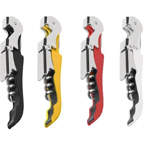 4 Pack Corkscrew Heavy Duty Wine Opener Set with Foil Cutter and Bottle Opener Wine Key for Waiters,Home