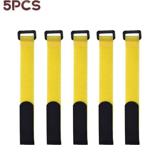 5pcs Sports Cycling Riding Adjustable Nylon Bicycle Handlebar Seatpost Tie Straps Accessories