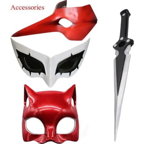 Anime Persona 5 Joker Eye Mask Mask Anne Takamaki Panther Ryuji Sakamoto Skull Yusuke Kitagawa Goro Akechi Cosplay Props Mask