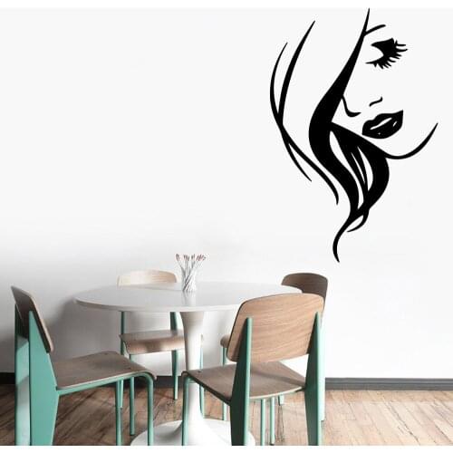 Free shipping Beauty Salon Home Decor Wall Stickers For Kids Rooms Decoration Decoration Accessories Murals