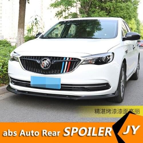 For Buick Excelle gt Body kit spoiler 2018-2019 For Excelle GT ABS Rear lip rear spoiler front Bumper Diffuser Bumpers Protector