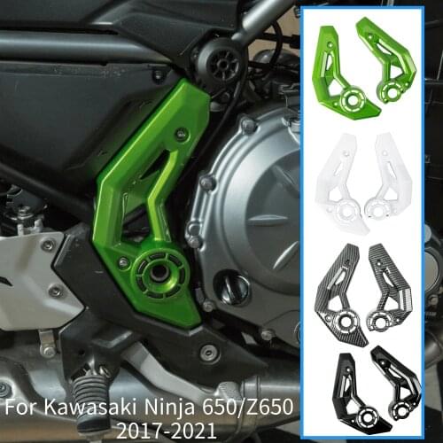 For Kawasaki Ninja 650 Z650 2017 2018 2019 2020 2021 Motorcycle Frame Side Cover Cowl Panel Fairing Guard Protector Accessories