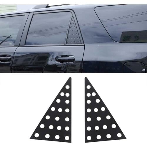 For Toyota 4Runner 2010 Up Car Exterior C Pillar Window Triangle Decoration Cover Trim Aluminum Alloy Auto Moldings