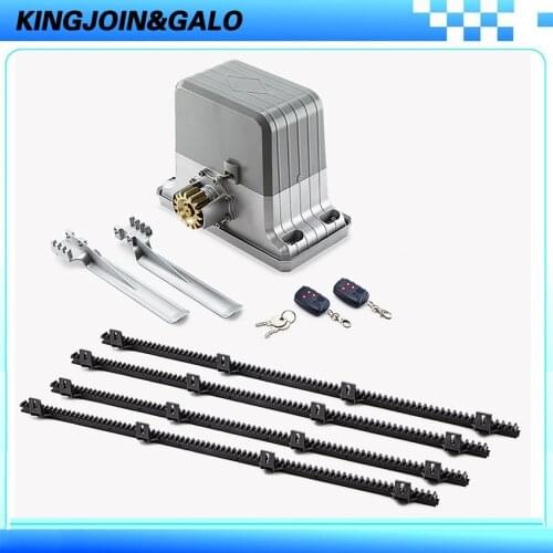 AC220V Electric Sliding Gate Opener Engine Operator Capacity Up to 3600lbs With 5M Nylon Gear Racks +1Pair of Sensor