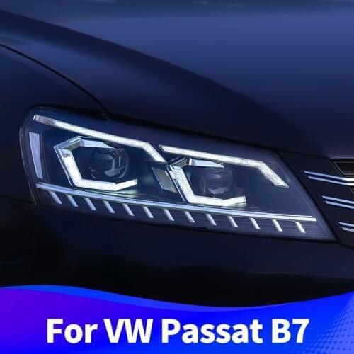 Headlight Assembly For Volkswagen Passat B7 USA 2011-2015 Passat NMS LED DRL LED Sequential Turn Signal LED High Light