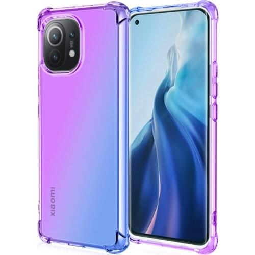 Dirt-resistant TPU Soft Fashion Colorful Case for Xiaomi Mi 11 10i Poco M3 X3 NFC 10T Lite 5G Redmi Note 9T Pro Phone Bag