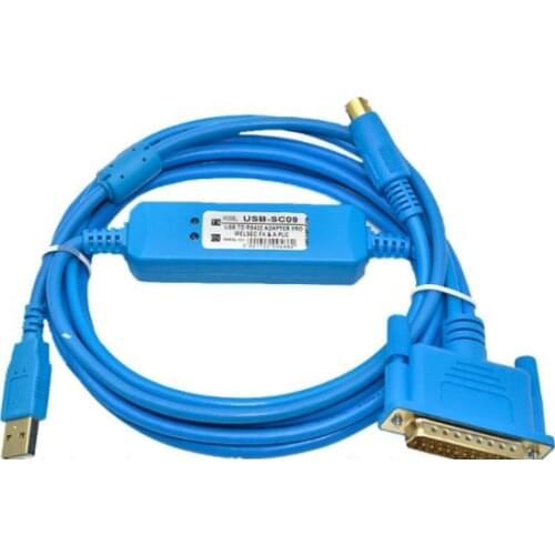 Isolated Cable SC-09 RS232 TO RS485 Adapter For FX A Serials PLC Cable For FX0 FX0S FX1S FX0N FX1N FX2N A 2m