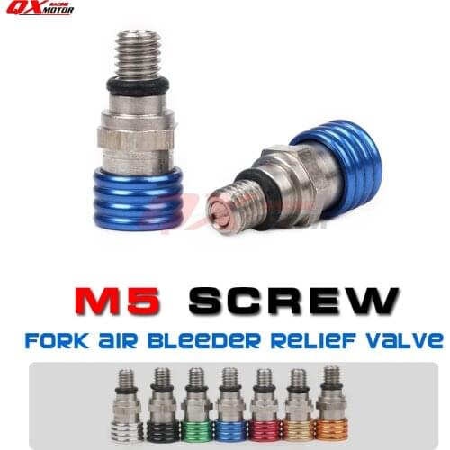 Motocross M5*0.8cm Fork Air Bleeder Relief Valve For YZ YZF YZ85 YZ125 YZ250 YZ250F YZ450F WR250F WR450F Dirt Bike Motorcycle