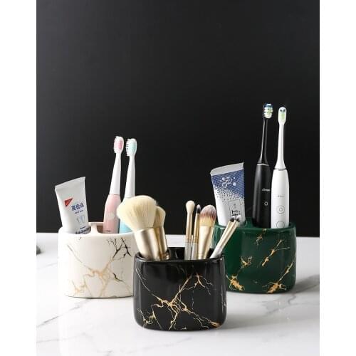 European Creative Toothbrush Rack Bathroom Multifunctional Toothbrush Holder Household Mouthwash Cup with Diatom Mud Tray
