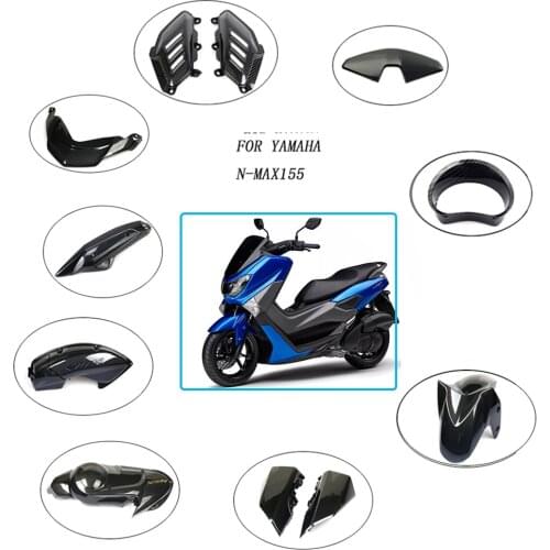 Modified motorcycle imitation carbon pattern nmax155 front side cover plastic decorative guard covers strips lid nmax 2020