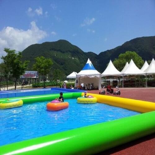 Inflatable pool outdoor large type swimming pool 5*5*06 M inflatable swimming pool water park income considerable in business