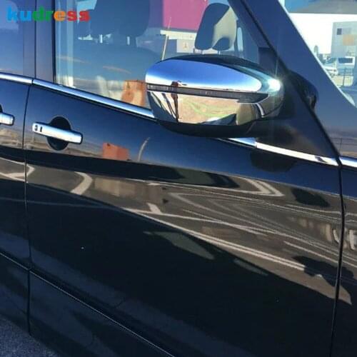 For Nissan Serena C27 2016 2017 2018 2019 ABS Chrome Car Rearview Mirror Cover Trim Rear View Mirrors Covers Sticker Accessories